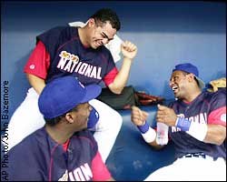 Jose  Vidro, Sammy Sosa, Vladimir Guerrero