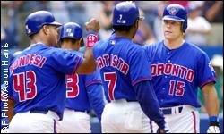 Marty Cordova and Raul Mondesi and Tony Batista