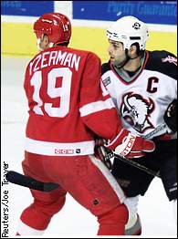 Michael Peca, Steve Yzerman